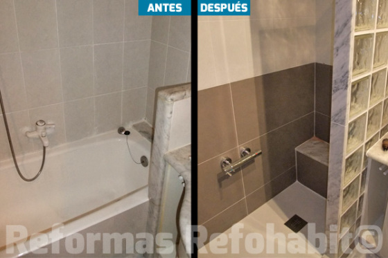 Más de 150 cambios de bañera por plato de ducha realizados en Barcelona.