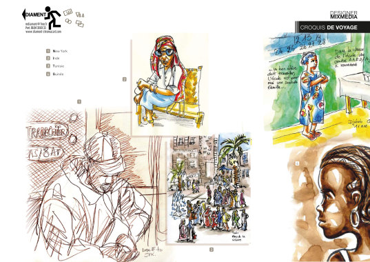 CROQUIS DE REPORTAGE