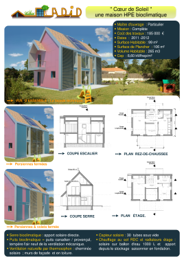 "Coeur de soleil" une maison hautes performances énergétiques bioclimatique