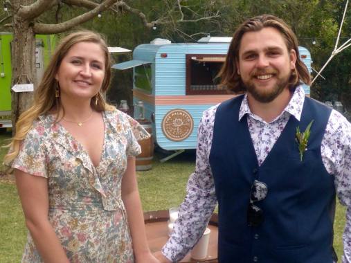Owners Lindsay & Ed Martin with their food truck.