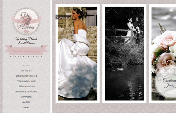 Création Site internet pour une wedding planner