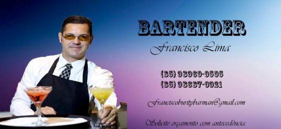 Bartender disponível para sua festa !