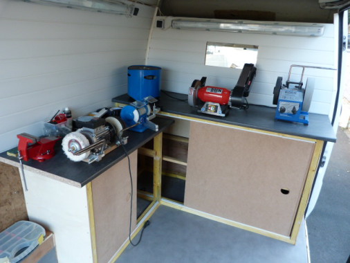 l'atelier mobile d'affûtage