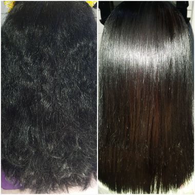Tratamiento de Keratina  para el cabello, 100 % libre de agentes tóxicos.