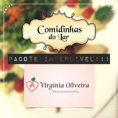 Pacote Imperdível para você que adora cuidar da saúde e comer bem: Consulta com a Nutricionista Virgínia Oliveira + 10 refeições saudáveis do Comidinhas do Lar por apenas R$ 250,00!
Não perca essa oportunidade!