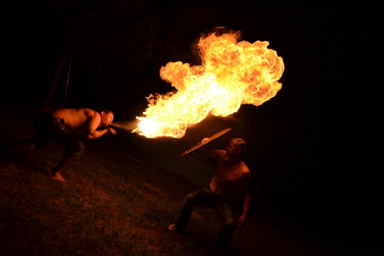 Numéros de feu chorégraphié