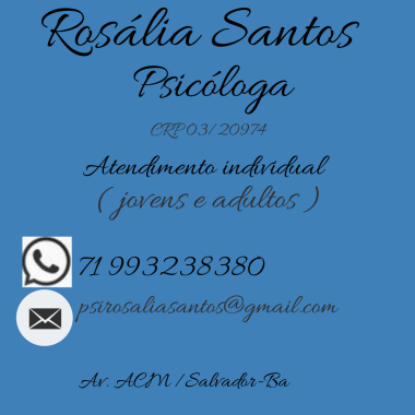 Rosália  Santos       Psicologa  Crp  *information hidden*