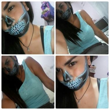 calavera  neón- para este halloween