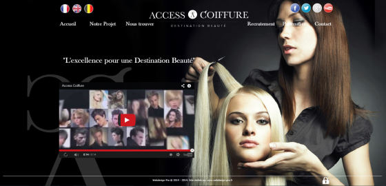 Création du Site www.access-coiffure.fr