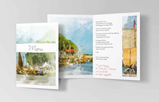 Communication globale pour un congrès national - Menus