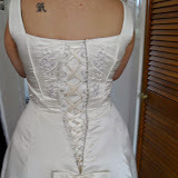 Bridal dress altered