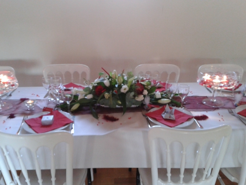 CENTRE DE TABLE FLEURI
