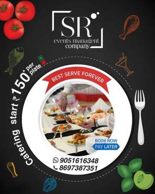 Cattering start rs.150 per plate