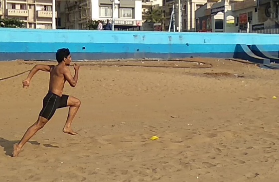 Sand training explosive action