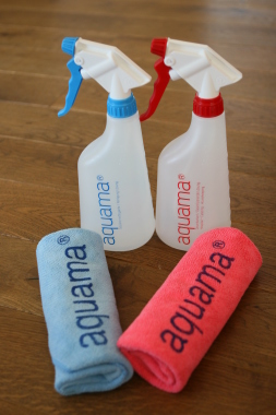 Nous proposons une gamme de solution nettoyantes uniquement à base d'eau et de sel grace à notre partenariat avec la celantes suisse aquama®