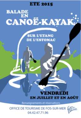 Réalisation d'une affiche pour une sortie en Canoë-Kayak pour la ville de Fos-sur-mer (13).