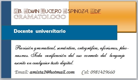 Docente universitario - Gramatólogo