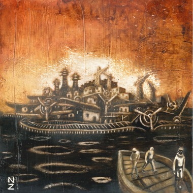 ApocalypseTomorrow , olio su gesso , personal staff