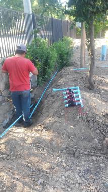 instalación sistema de riego