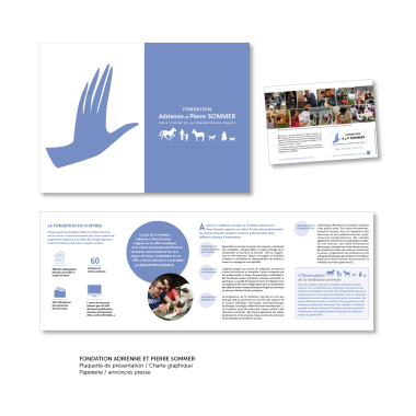 Fondation Adrienne et Pierre Sommer
Identité visuelle : Papeterie, brochures, plaquettes