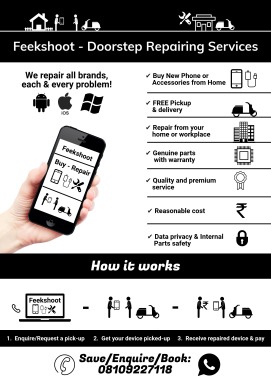 Buy or Repair Mobile Phone from Home with Feekshoot - Doorstep Repairing Service. #Mobile #Tablet #Repair #Doorstep - To Inquire: https://goo.gl/8Ra4jN - Know More: https://goo.gl/C6Hseb Or simply Whatsapp or call @8109227118 ________________________________ Keywords: Mobile Phone Repair & Services in Indore-iPhone, Samsung, Xiaomi, Lenovo, Motorola, Gionee, Micromax, Vivo, Oppo, LYF, Panasonic, Nokia, Sony, Asus, Intex, HTC, Leeco, Honor, Huawei, Oneplus, Blackberry, Lava, LG, Karbonn, Onida, Spice, HP, Phillips, Mobile Phone Repair & Services At Doorstep, Training Mobile Phone Repair & Services in Indore, Tablet Repair & Services in Indore-Apple, Intex, Micromax, HCL, iBall, Sony, Videocon, Lenevo, Acer, Samsung, Karbonn, Doorstep Mobile and Tablet Repairing in Indore, Mobile and Tablet Repairing from Home in Indore, Mobile and Tablet Repairing from Doorstep in Indore﻿, Doorstep Mobile Repairing in Indore, Doorstep Tablet Repairing in Indore, Mobile Repairing from Home in Indore, Tablet Repairing from Home in Indore, Mobile Doorstep Repairing in Indore, Tablet Doorstep Repairing in Indore