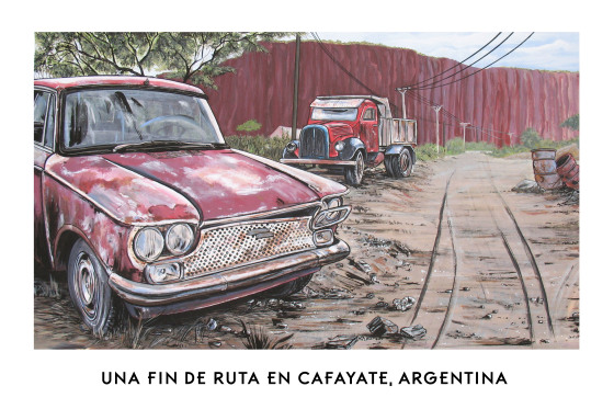 peinture acrylique sur carton 1,20m par 0,90M