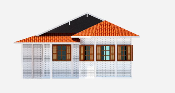 habitação unifamiliar arquitetura com bay window