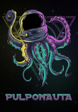 Diseño de poster "Pulponauta".