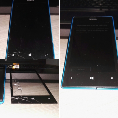 Remplacement vitre tactile NOKIA Lumia 520
Tarifs: 7€ Pièce + 30€ Main d'oeuvre