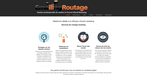 Création d'une plateforme d'Email Marketing www.emailing-routage.fr