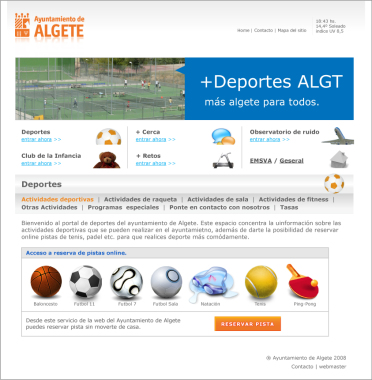 Portal Web Ayuntamiento de Algete