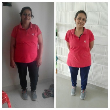 Weight loss before and after only 45 session class 