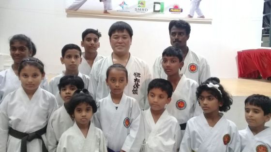 Shuseki Shihan Manabu Murakami 8th Dan Black  Belt SKIF Japan with my Students nad me ,Visit India in Delhi Two Day's Karate Camp September 2018. 