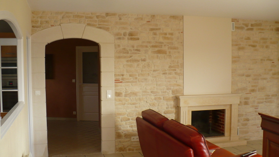 Réalisation cintre et mur en pierre
