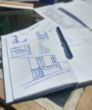 Residencia G - Prosceso de Diseño  - Bocetos