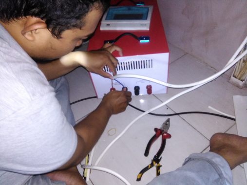 Pemasangan Stabilizer 10 KVA Masjid Al-Ukuwah Cisauk Kab.Tangerang Part2