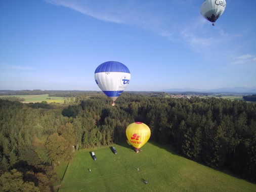 Ballonfahrt gestartet von Gut Ising am Chiemsee