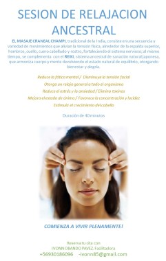MASAJE CHAMPI Y REIKI