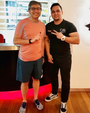 Training client Mirzan Mahathir