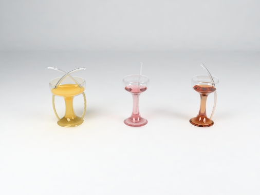 Concept de verre pour la st valentin