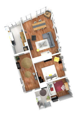 Recherche et positionnement de mobilier + liste shopping