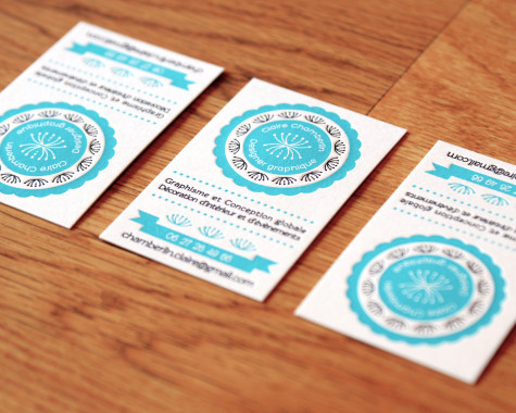 Mes cartes de visite en letterpress