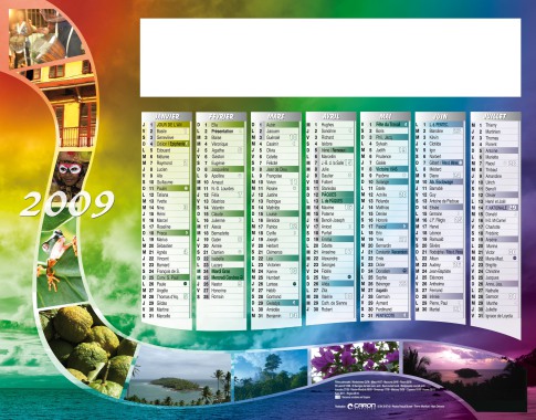 Calendrier personnalisable grand format