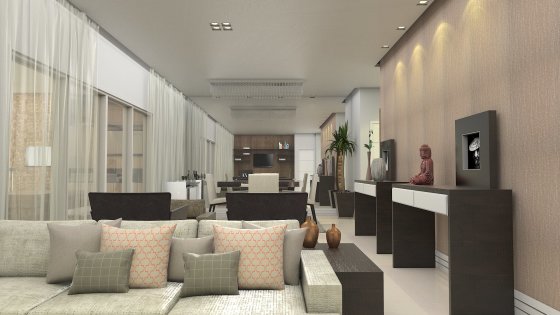 Design de interiores para apto. em Alphaville | 2015