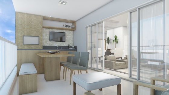 Design de interiores para apto. em Alphaville | 2015