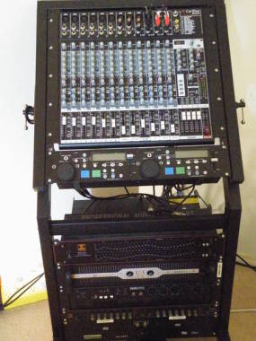 My main mixer and amp rack