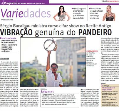 article dans ola press a Recife Janvier 2016