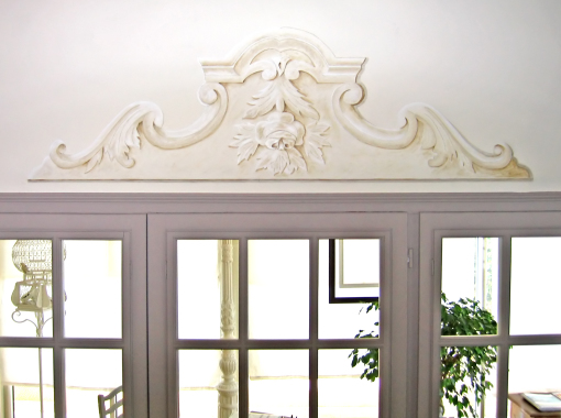 Fronton en trompe l’oeil