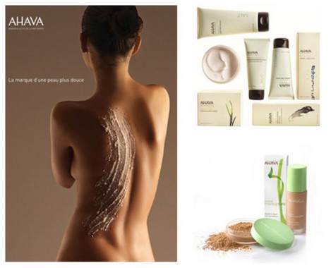Ahava, Cosmétique de la mer morte.
Soin corps et visage
