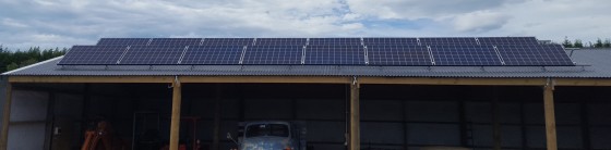 Shed with 4kW grid tied solar